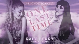 Ariana Grande \& Katy Perry - One Last Unconditionally | Lyrics Video (Mashup by CUPCAKEMASHIE)