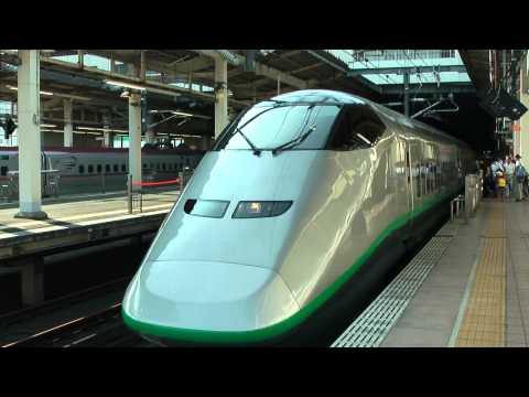 Ｅ３系１０００番台＋Ｅ２系１０００番台東北・山形新幹線つばさ１２３号＋やまびこ１２３号大宮駅入線～発車