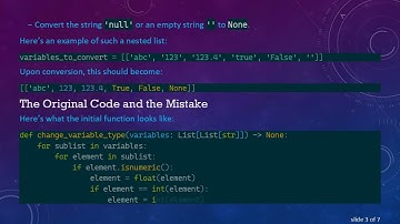 How to Efficiently Change Variable Types in Nested Lists using Python