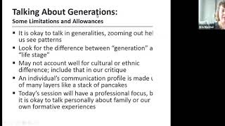 Managing Intergenerational Communication Training