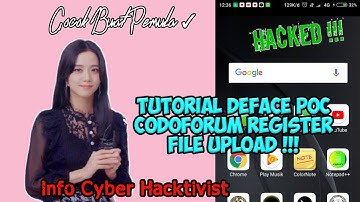 Tutorial Deface Poc Codoforum Register File Upload
