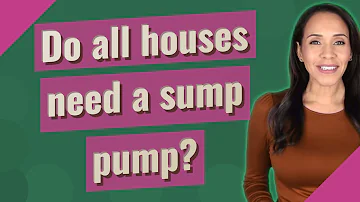 Can a house not have a sump pump?