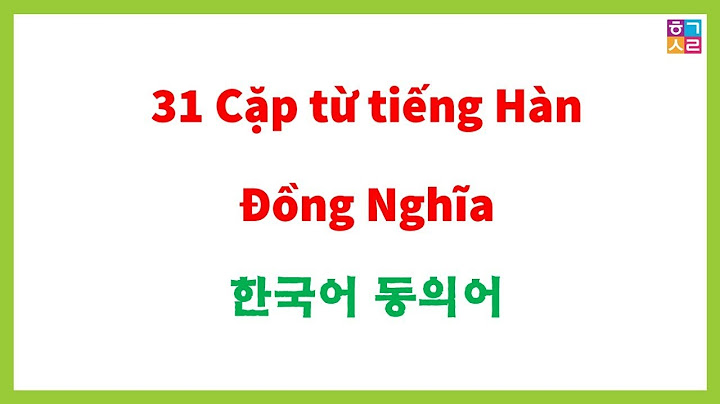 Chữ chazmi trong tiếng hàn nghĩa là gì