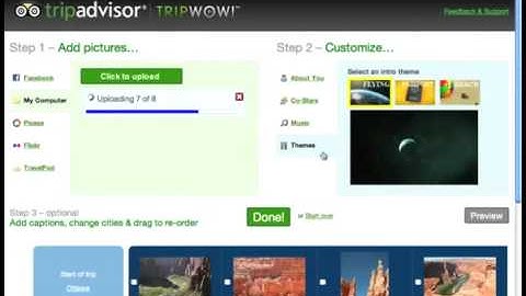 How to create a free slideshow with music by TripAdvisor TripWow
