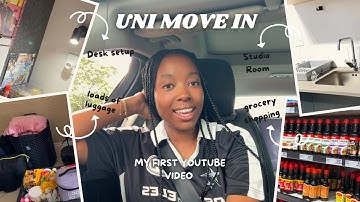 University Accommodation Move-In Vlog | Grocery shopping, Unpacking and Desk Setup!