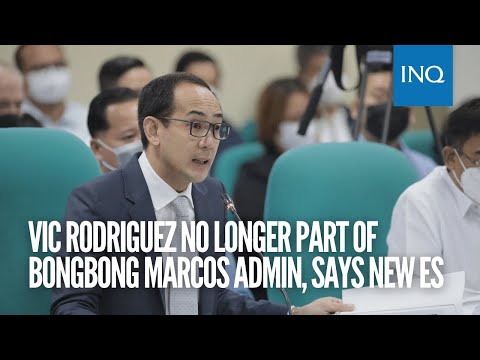 Vic Rodriguez no longer part of Bongbong Marcos admin, says new ES