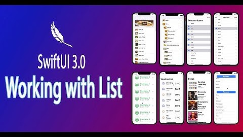 SwiftUI 3.0 - Working with List 2 (full) | Fx Studio