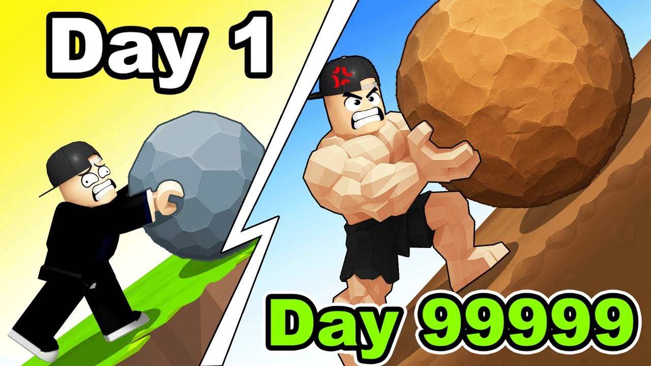 Pushing A Boulder 1,731,832 Meters in Roblox Sisyphus