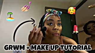 GRWM IN CANCÚN 🏝️ FOR DAY 1 | **MAKE UP TUTORIAL**