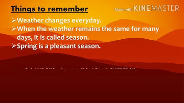 L 17 weather and seasons (Things to remember) I Class- 2 I EVS I DAPS-1 I Smriti