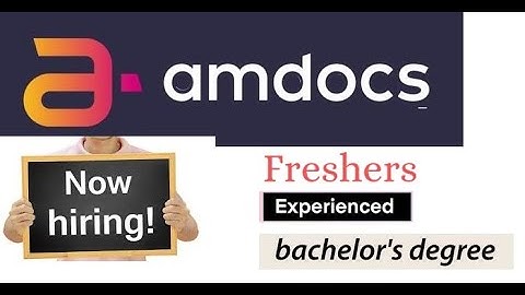 Amdocs hiring for System Analyst position|Any bachelor