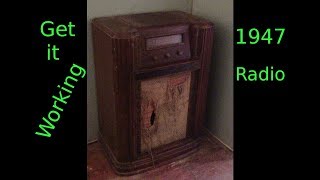 Get it Working - 1947 Firestone Air Chief Radio