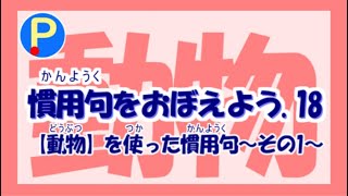 慣用句を覚えよう18 動物 を使ったものその1 ポテスタディ 92 Youtube