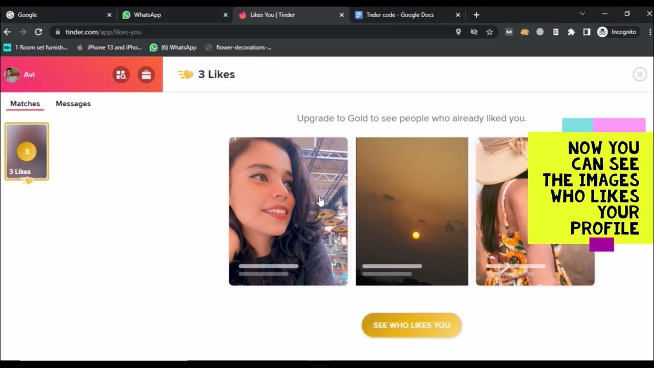 How to See Who Liked me On Tinder 2023 Unblur Tinder likes not