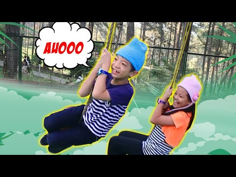 SERASA TERBANG DI HUTAN! MAIN di PLAYGROUND Orchid Forest Bandung| Vlog Anak Lucu | CnX Adventurers