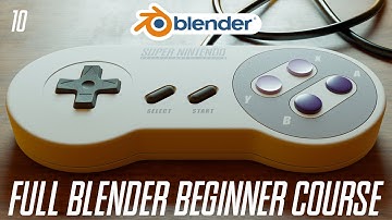 Blender Course | Snes Controller | 10: Basic Eevee Render