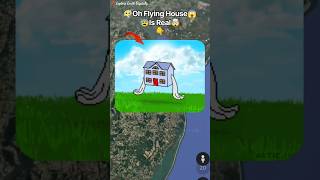 😶🌫️😱I Found Flying House In Google Earth And Maps!? #shorts #reels #trending #maps