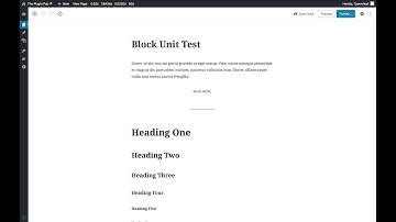 Block Unit Test for Gutenberg