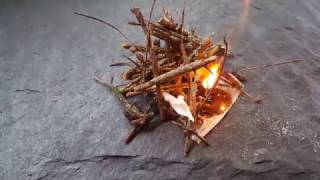 Fire Starters - Coghlan's Magnesium Fire Starter Test and Review.