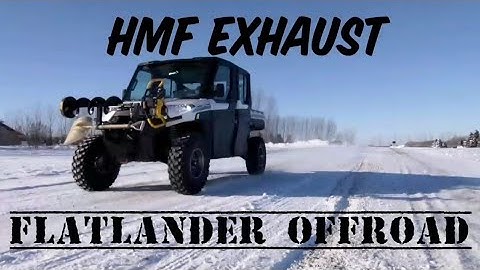 2019 Polaris Ranger 1000 XP stock exhaust vs HMF exhaust sound comparison