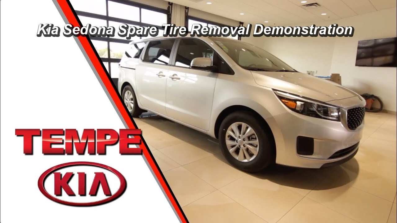 How to access the spare tire on a Kia Sedona! YouTube