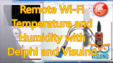 Visuino and Delphi Tutorial: Remote Wi-Fi Temperature and Humidity measurement with NodeMCU/ESP8266