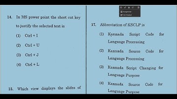 VIDEO 2 KEA 708 GROUP C PREVIOUS YEAR COMMUNICATION COMPUTER QUESTION PAPER WITH ANSWERS| #KPSC #kea
