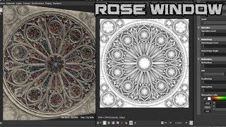 The 'creation' Rose Window  Washington National Cathedral  Study in Substance Designer