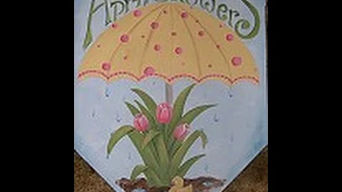 April Showers Banner Tole and Decorative Painting ...