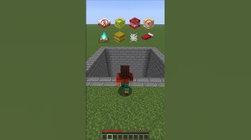 MINECRAFT: FALL DAMAGE VS BLOCKS! 😍 (AXEL F) #minecraft  #shorts