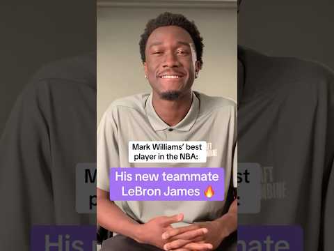 Mark Williams is def hyped to play with LeBron 😤🔥
