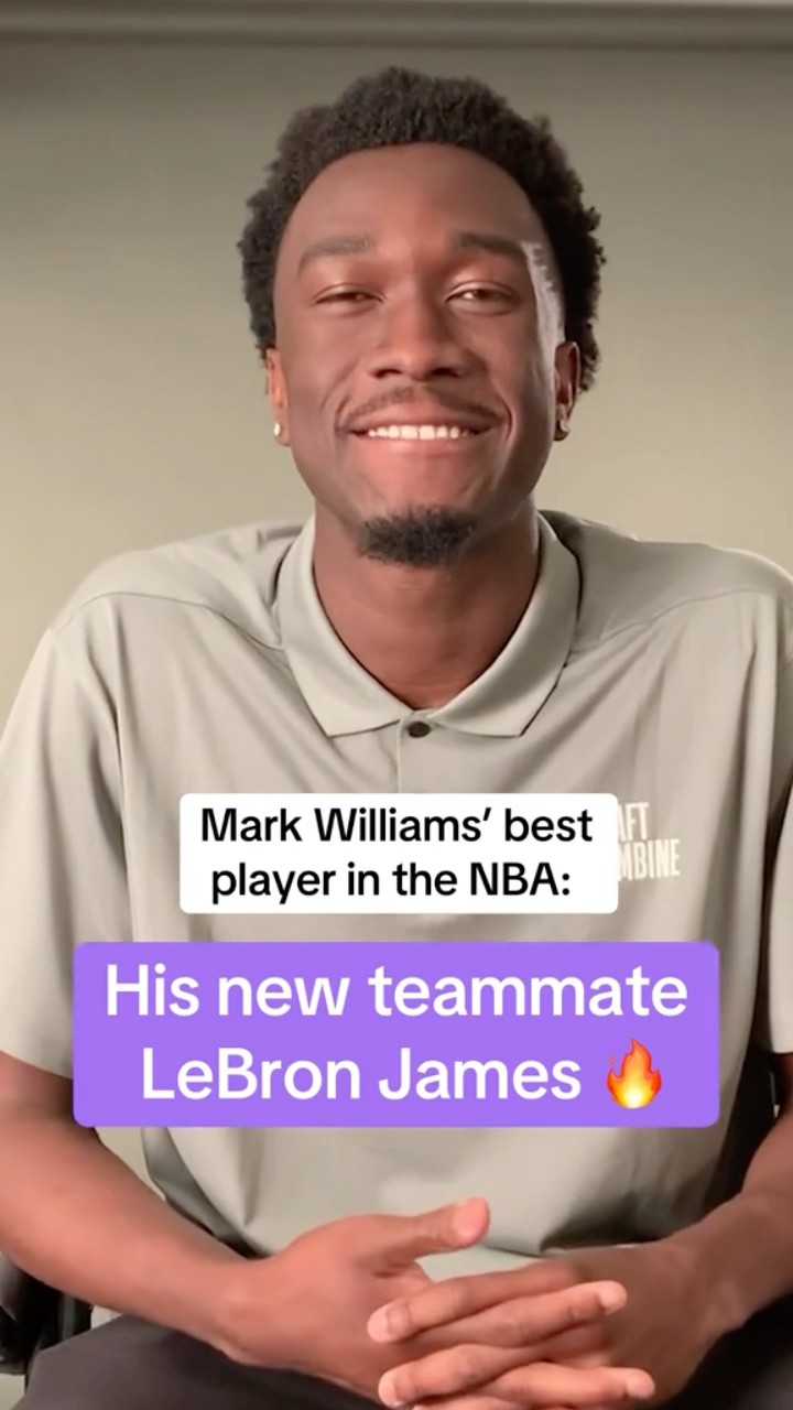 Mark Williams is def hyped to play with LeBron ??