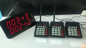 Queue Management System K-999+K-436-B press next ,call number in turn