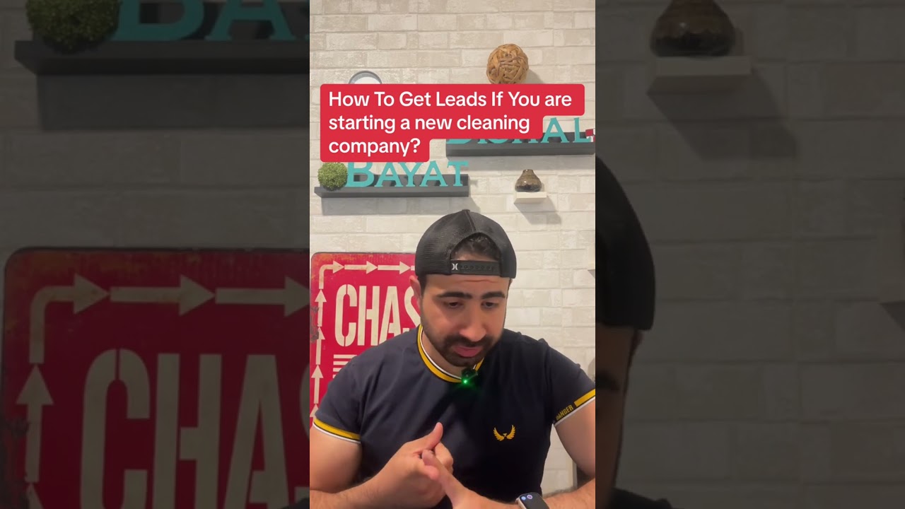 How to get leads for a new cleaning company that is just starting out 
