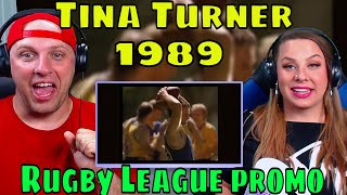 AMERICAN REACTION TO 1989 Tina Turner Rugby League promo | THE WOLF HUNTERZ REACTIONS
