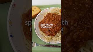 Spaghetti with Meat Sauce | Japanese School Lunch 給食 #shorts