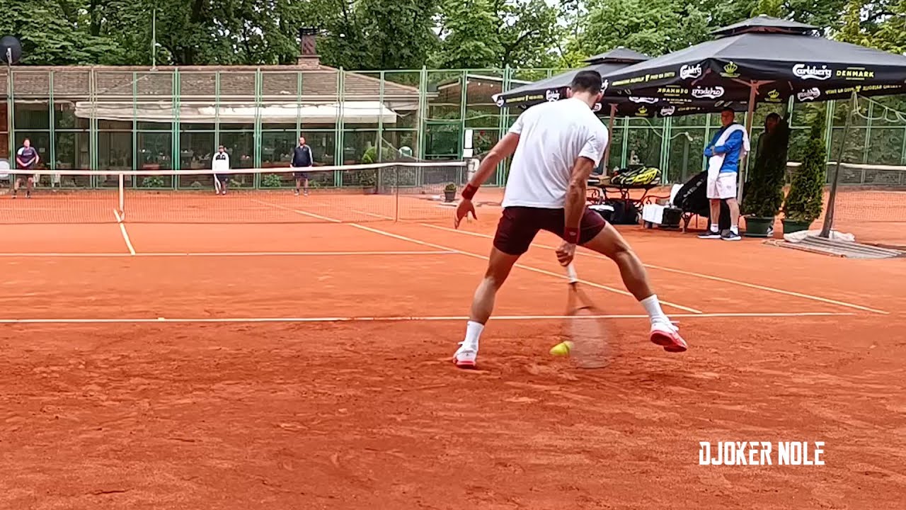 Novak Djokovic Practice in Belgrade 2025 | Court Level View