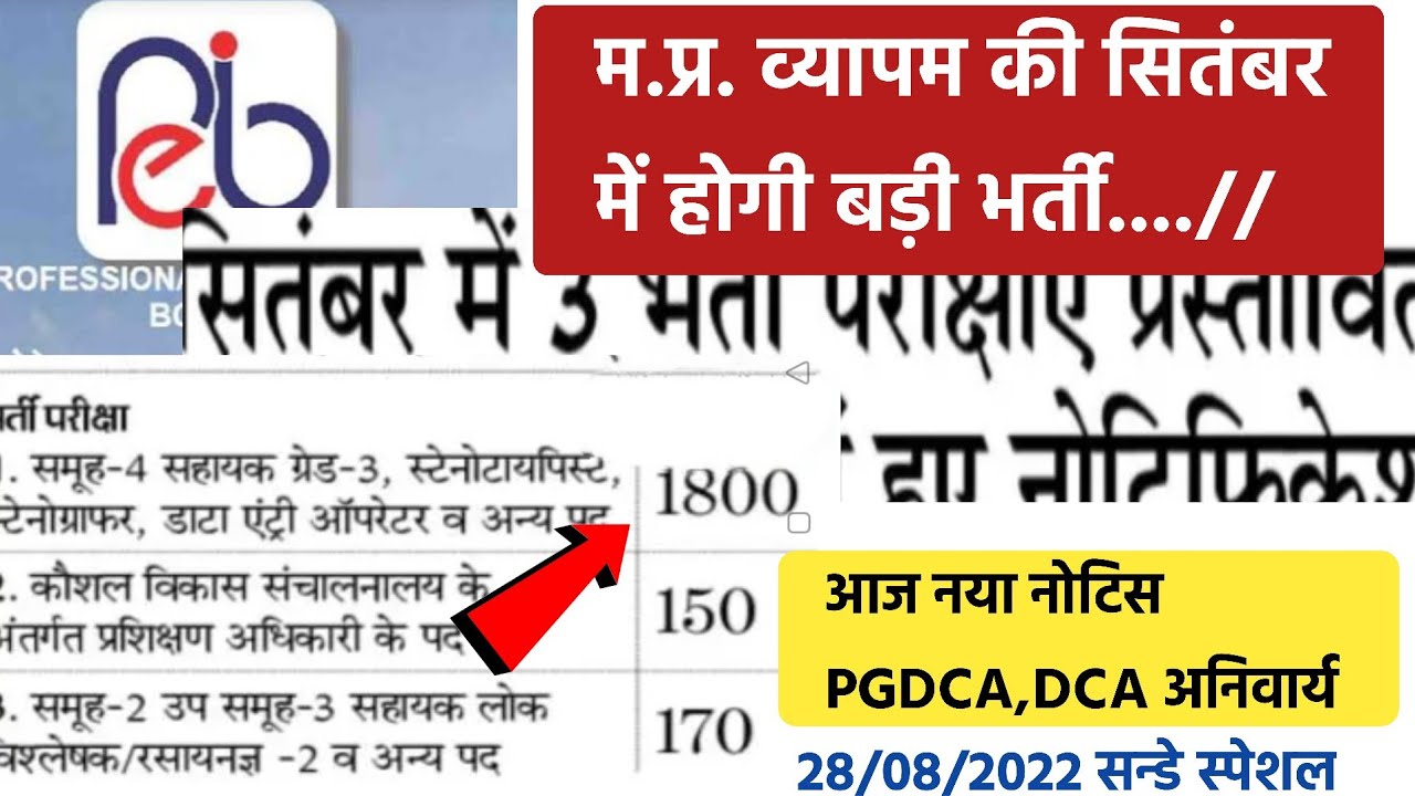 म.प्र.कार्यालय सहायक भर्ती mp vacancy 2022 mp new vacancy 2022 mp