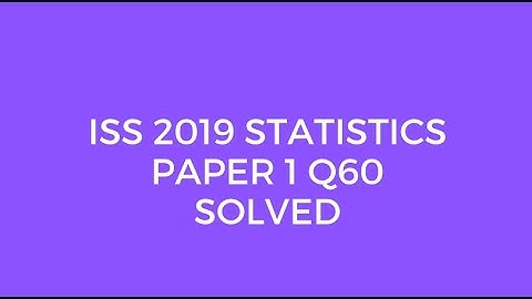 Indian Statistical Service (ISS) 2019 Statistics Paper I Q60 Solved (Inverse Interpolation)