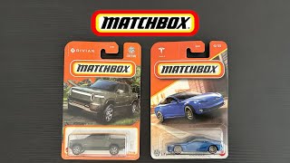 UNBOXING Matchbox Rivian R1T y Tesla Model S ASMR
