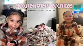 Solo Mommy Routine w/ TWINS | a night in my life as a mom of twins