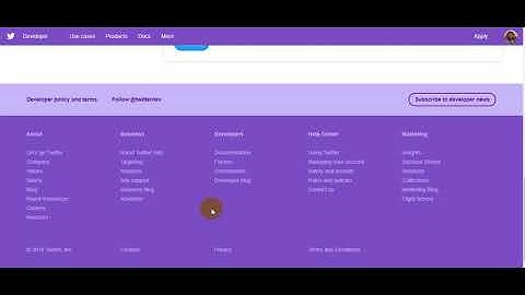 How to submit account for twitter developer account