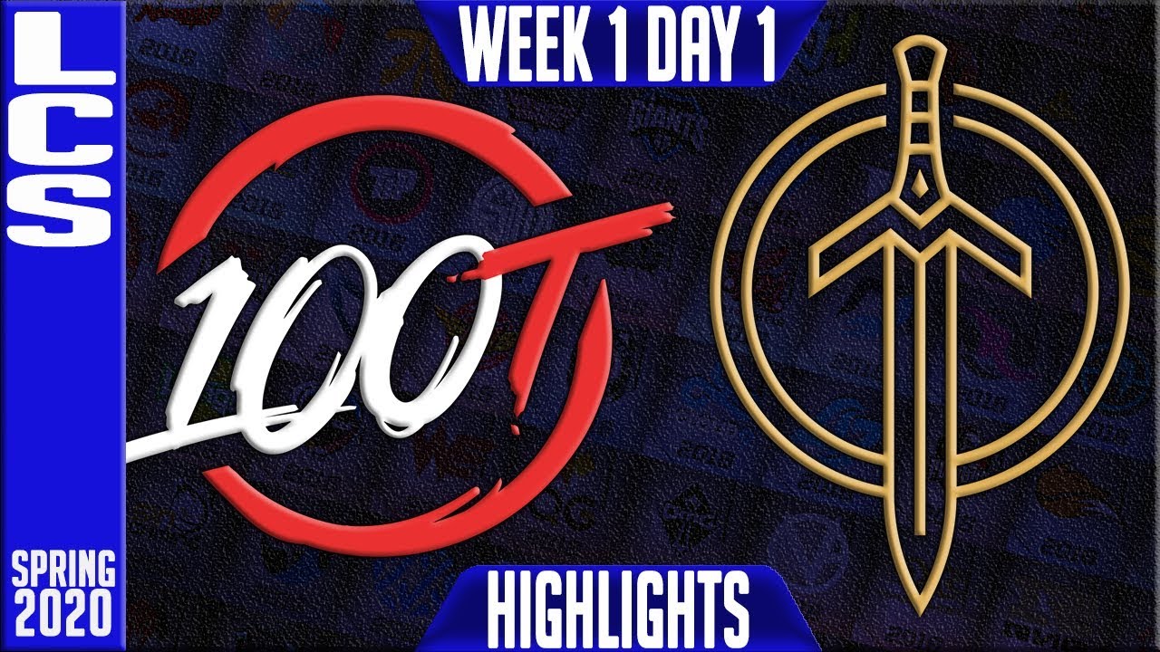 100 vs GGS Highlights | LCS Spring 2020 W1D1 | 100 Thieves vs Golden Guardians