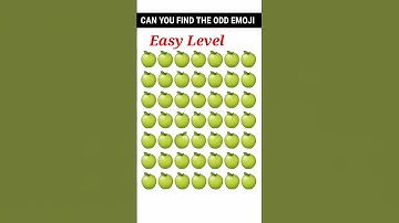 Can You Find The Odd Emojis||Find Out The Odd Emoji || Emoji Challenge#SHORT VIDEO