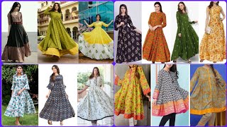 top trendy lawn and cotton frocks design/stylish summer dress design for girls/cotton frocks designs