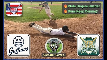 ⚾🔥Umpire Hustles for Hotbox!! | Guffaw vs Voodoo Rangers (BISIB Adult League) #behindthemask