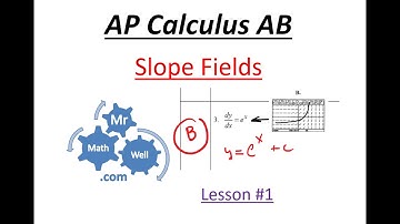 AP Calculus 30L - Slope fields (Lessons #1of2)