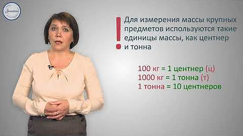 Математика 3 Килограмм, грамм, тонна, центнер