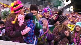 Hearty Fans Brave Outdoor High School Prep Bowl