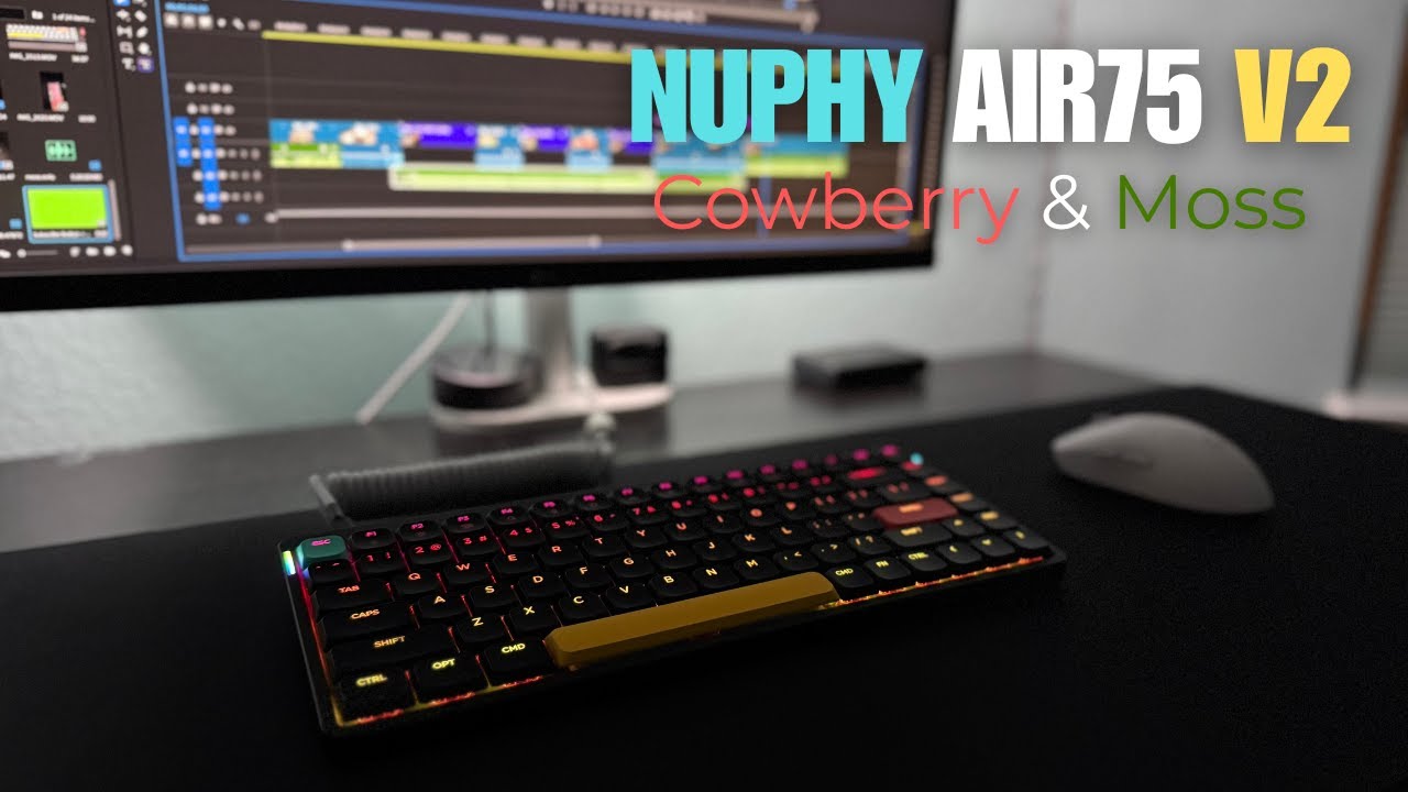 NuPhy Air75 V2 Unboxing | Moss & Cowberry Switch Sound Test